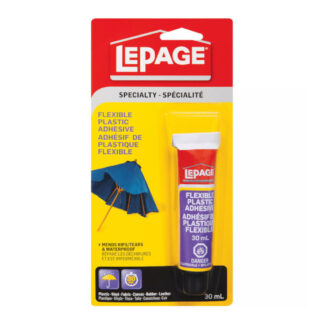 LePage 393915 Plastic Adhesive, Cream, 30 mL Carded Tube