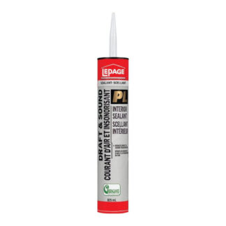 LePage GreenSeries 1469493 Interior Sealant, Liquid, Acrylic, White, 825 mL