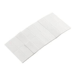 Onward 4532R Adhesive Pad, 1 in L, 1/2 in W, Polymer Backing, White