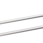 Moen Caldwell Series Y3122CH Double Towel Bar, 24 in L Rod, Aluminum/Zamac, Chrome, Surface Mounting