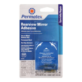 Permatex 81844 Rearview Mirror Adhesive, Liquid, Irritating, Yellow