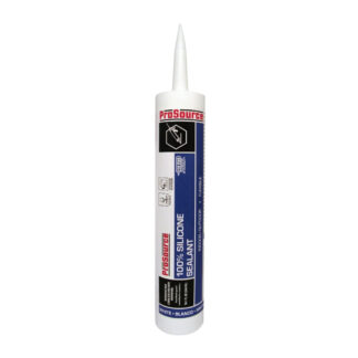 ProSource 7850800 10.1oz 100% Silicone Sealant, 12 Pack- White
