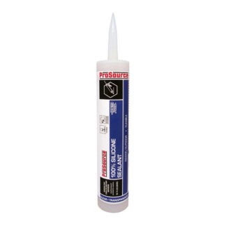 ProSource 78510-CA 10.1oz Silicone Rubber Sealant, 12 Pack - Clear