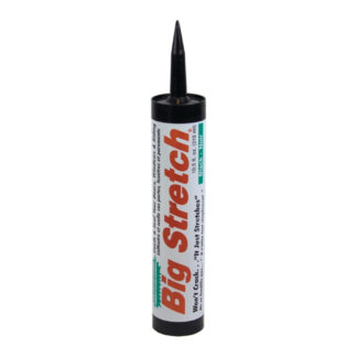 Sashco 10064 10.5oz Big Stretch Caulking, 12 Pack - Black