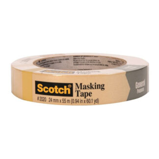 Scotch 2020-24U-F 55m x 24mm Masking Tape - Beige