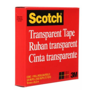 Scotch 600-18BXD 32.9m x 19mm Packaging Tape - Clear