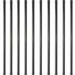 Nuvo Iron RDPS36 Tubing Baluster, 36 in L, Round, Steel, Black, Galvanized