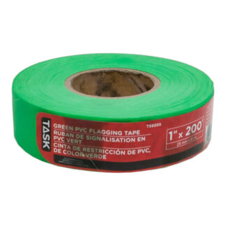 Task T59205 200ft x 1" PVC Flagging Tape - Green