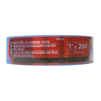 Task T59206 200ft x 1" PVC Flagging Tape - Blue