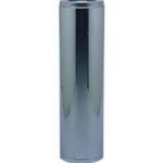 Selkirk SuperVent 2100 JM7S18 Chimney Pipe, 11 in OD, 18 in L, Stainless Steel