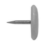 Reliable TTBK438MR Thumb Tack, 3/8 in L, Steel, Black Sells in Quantity of 5