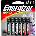 Energizer E92BP-12 Battery, 1200 mAh, AAA Battery, Alkaline
