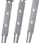 STANLEY 58-230 Nail Set, 3-Piece, Steel, Black Oxide