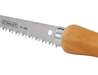 STANLEY 15-206 Wallboard Saw, 6 in L Blade, 8 TPI, Hardwood Handle