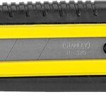 STANLEY DynaGrip Series 10-425 Utility Knife, 1 in L Blade, Carbon Steel Blade, Ergonomic Handle, Black/Yellow Handle