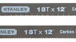 Stanley 15-928A Hacksaw Blade, 1/2 in W, 12 in L, 18 TPI, HCS Cutting Edge