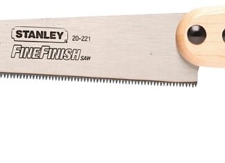 STANLEY 20-221 Handsaw, 10 in L Blade, 11 TPI, Contour-Grip Handle, Wood Handle