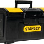 STANLEY STST19410 Tool Box, 30 lb, Polypropylene, Black/Yellow, 3-Compartment