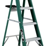 Louisville LP-30477 Step Ladder, 225 lb, Type 2 Duty Rating, Fiberglass