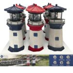 Boston Harbor 26150 Lighthouse, Ni-Mh Battery, 1-Lamp, LED Lamp, Polyresin Plastic Fixture, Battery Included: Yes Sells in Quantity of 9