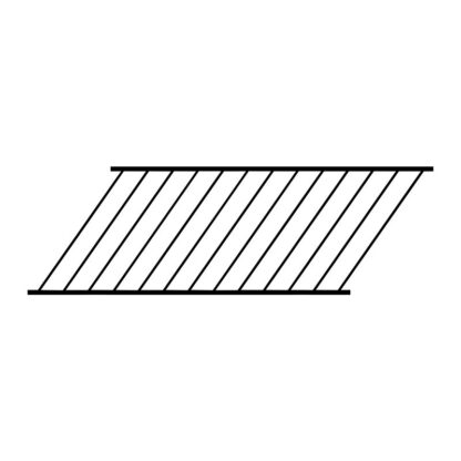 STAIR RAILING STEEL BLACK 72IN