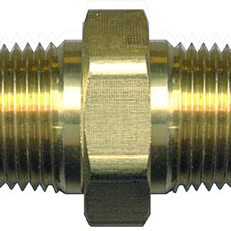 Fairview 122-DCP Hex Reducing Pipe Nipple, 1/2 x 3/8 in, NPT, Brass, 1200 psi Pressure Sells in Quantity of 10
