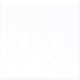 Arrow Hart 2139W-BOX Wallplate, 4-1/2 in L, 4-9/16 in W, 2-Gang, Thermoset, White, High-Gloss Sells in Quantity of 10