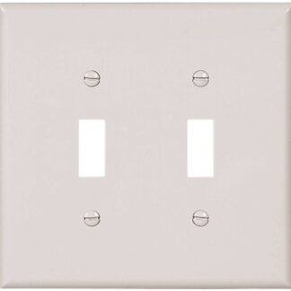 EATON 2149W-BOX Over-Size Wallplate, 2-Gang, Thermoset, White Sells in Quantity of 10