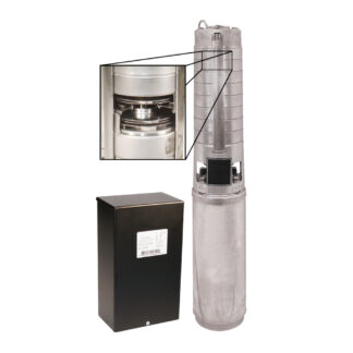 Burcam 101136H 4" x 1-1/4" Connection 3/4 hp 10 gpm Deep Well Pump - Stainless Steel