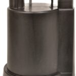 Red Lion RL-MP16 Submersible Utility Pump, 1-Phase, 2 A, 115 V, 0.166 hp, 1 in Outlet, 26 ft Max Head, 1300 gph