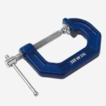 IRWIN 225108 C-Clamp, 900 lb Clamping, 8 in Max Opening Size, 4 in D Throat, Steel Body, Blue Body