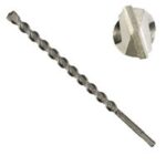 IRWIN 326023 Rotary Hammer Drill Bit, 3/4 in Dia, 12 in OAL, 2-Flute, Straight Shank