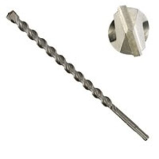 IRWIN 326023 Rotary Hammer Drill Bit, 3/4 in Dia, 12 in OAL, 2-Flute, Straight Shank