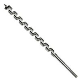 IRWIN 3043010 Auger Drill Bit, 13/16 in Dia, 17 in OAL, Twist Flute, 1-Flute, 7/16 in Dia Shank