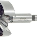 IRWIN 1966934/42924 Forstner Bit, 1-1/2 in Dia, 3-1/2 in OAL, 1-Flute, 3/8 in Dia Shank, Reduced Shank
