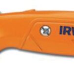 IRWIN 2082300 Utility Knife, 1-1/2 in W Blade, Bi-Metal Blade, Ergonomic Handle, Orange Handle
