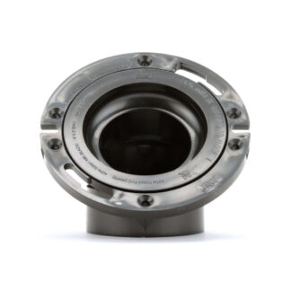 Oatey 43815 4" x 3" Level Fit 45° Swivel Closet Flange Plastic Ring - Black