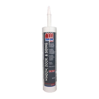 TIM-BR Mart 1925155 300ml Window, Door & Siding Siliconized Acrylic Latex Caulking - Brown