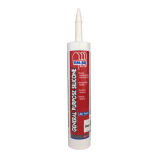 TIM-BR Mart WZ06001 300ml General Purpose Silicone Sealant, 12 Pack - Clear