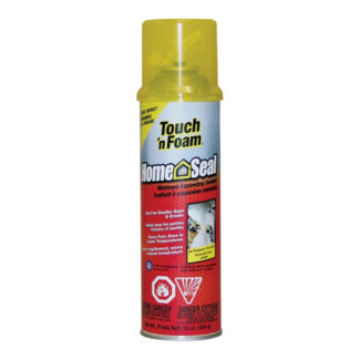 Touch 'n Foam Home Seal 7565060316 Minimum Expanding Sealant, Amber, 30 to 120 deg F, 16 oz Aerosol Can