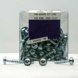 Reliable PWKCZ83VP Screw, #8 Thread, 3 in L, Coarse Thread, Pan Head, Square Drive, Regular Point, Steel, Zinc, 100 BX