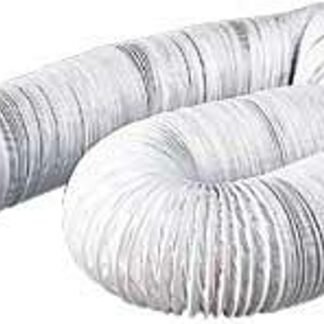 Imperial FX0199 Air Duct, 1/2 in ID, 10 ft L, Vinyl, White