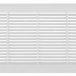Imperial RG3011 Sidewall Grille, 14 in L, 6 in W, Rectangle, Polystyrene, White