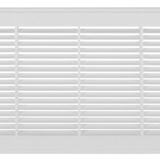 Imperial RG3011 Sidewall Grille, 14 in L, 6 in W, Rectangle, Polystyrene, White