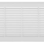 Imperial RG3014 Sidewall Grille, 25-1/4 in L, 7-1/4 in W, Polystyrene, White