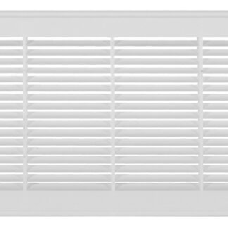 Imperial RG3014 Sidewall Grille, 25-1/4 in L, 7-1/4 in W, Polystyrene, White