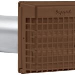 Imperial VT0564 Louvered Vent Hood with Guard, 7.1 in W Hood, 2.6 in D Hood, 7.1 in H Hood, 4 in Dia Duct