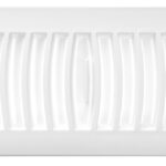 Imperial RG2147 Top Flat Floor Register, Polystyrene, White Sells in Quantity of 22