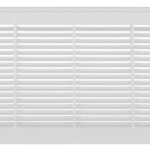 Imperial RG3012 Sidewall Grille, 19-1/4 in L, 7-1/4 in W, Polystyrene, White Sells in Quantity of 10
