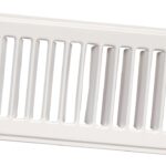 Imperial RG1270-A Toe Space Grille, 2-1/4 in L, 12 in W, Steel, White